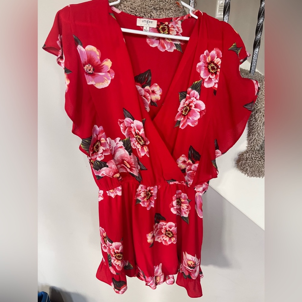 Women’s floral romper